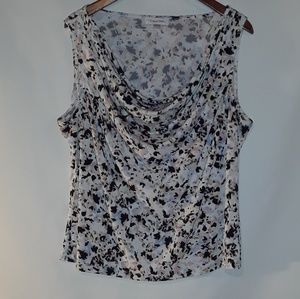 Calvin Klein cowl neck sleeveless blouse